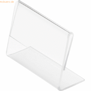 6 x Deflecto Tischaufsteller Classic Image schräg A3 quer transparent