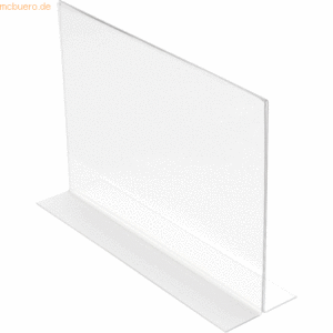 12 x Deflecto Tischaufsteller Classic Image gerade A6 hoch transparent