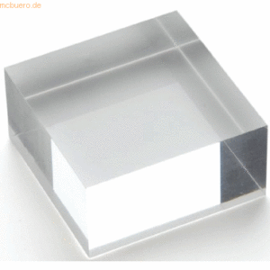 10 x Deflecto Acryl-Block 50 x 25 x 50mm transparent