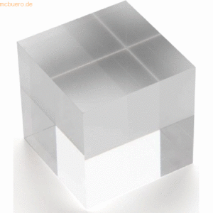 8 x Deflecto Acryl-Block 50x50x50mm transparent