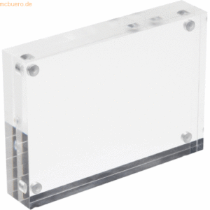 6 x Deflecto Acrylblock magnetisch A6 30mm transparent
