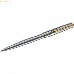 Diplomat Druckbleistift Traveller Edelstahl gold 0