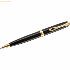 Diplomat Kugelschreiber Excellence A2 lack schwarz vergoldet easyFlow