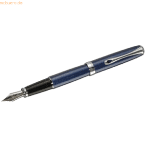 Diplomat Füllhalter Excellence A2 Midnight blue chrom EF