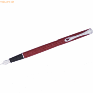 Diplomat Füllhalter Traveller Dark red F