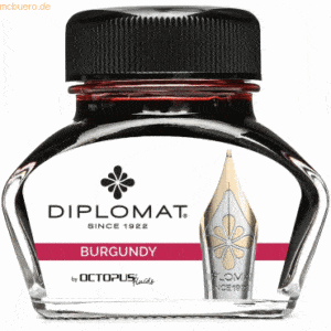 Diplomat Tintenglas Burgunder Rot 30ml