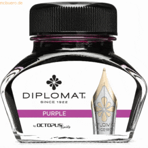 Diplomat Tintenglas Purpur Violett 30ml