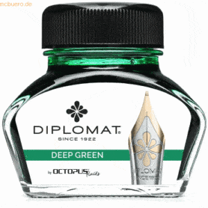 Diplomat Tintenglas Tiefgrün 30ml