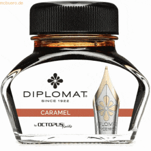 Diplomat Tintenglas Karamell Braun 30ml