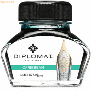 Diplomat Tintenglas Karibik Türkis 30ml