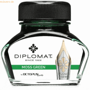 Diplomat Tintenglas Moosgrün 30ml