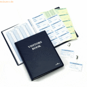 Durable Besucherbuch Visitors Book 300 blau 60x90mm VE=300 Schilder