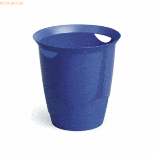 6 x Durable Papierkorb Trend 16l blau