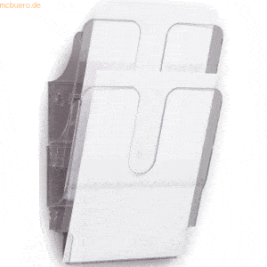 Durable Prospektständerset Flexiplus A4 2-teilig transparent