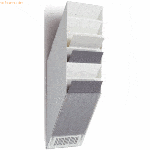 Durable Prospektspender Flexiboxx 6 A4 6 Fächer weiß