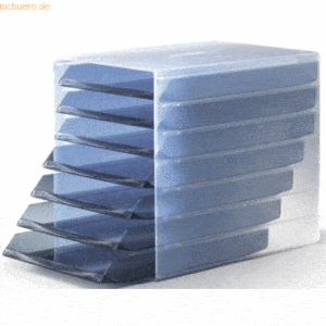 Durable Schubladenbox Idealbox 7 Fächer grau