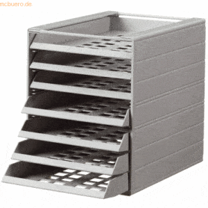 Durable Schubladenbox Idealbox Basic 7 7 Fächer grau