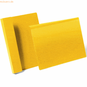 Durable Kennzeichnungstasche mit Falz A4 quer gelb VE=50 Stück