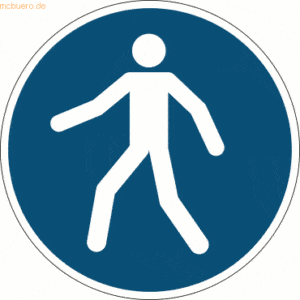 Durable Sicherheitskennzeichen 'Fußgängerweg benutzen' für Bodenmarkie