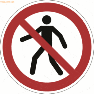 Durable Sicherheitskennzeichen 'Fußgänger verboten' für Bodenmarkierun