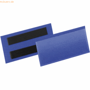 Durable Etikettentaschen magnetisch 100x38mm blau VE=50 Stück