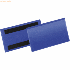 Durable Etikettentaschen magnetisch 150x67mm blau VE=50 Stück