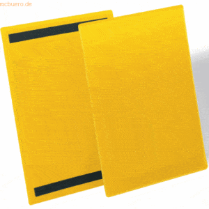 Durable Kennzeichnungstasche magnetisch A4 hoch PP dokumentenecht gelb