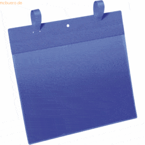 Durable Gitterboxtaschen mit Laschen A4 quer blau VE=50 Stück