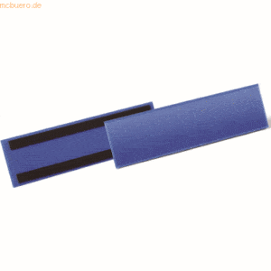 Durable Etikettentaschen magnetisch 297x74mm blau VE=50 Stück