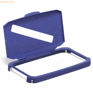 Durable Klappdeckel Durabin 60 Einwurfschlitz blau