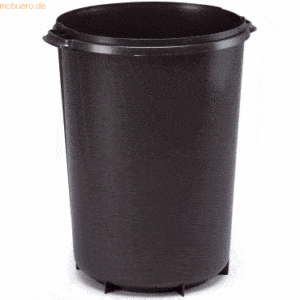 6 x Durable Abfallbehälter 40l schwarz