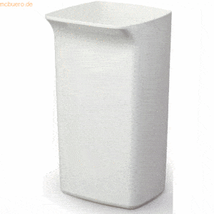 2 x Durable Abfallbehälter Durabin Square 40 40l weiß