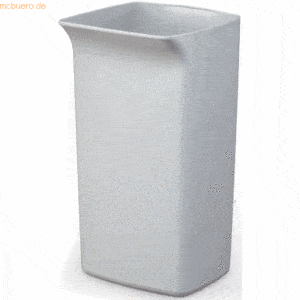 2 x Durable Abfalleimer Durabin Square 40 40 Liter grau