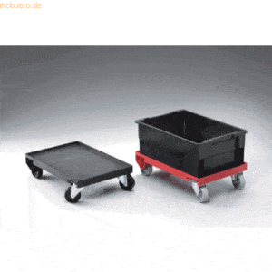 Durable Lagertrolley 400x600mm rot
