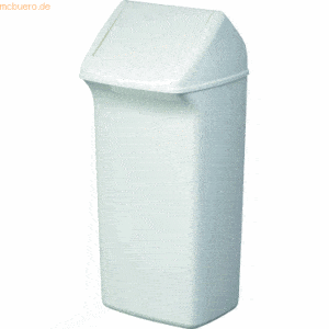 2 x Durable Abfallbehälter Durabin Flip 40l weiß