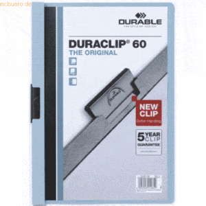 Durable Klemmmappe Duraclip Original 60 bis 60 Blatt A4 blau