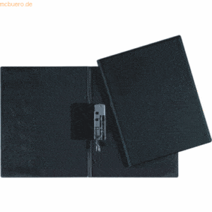 5 x Durable Klemmhebel-Mappe Kunststoff für 100 Blatt A4 schwarz