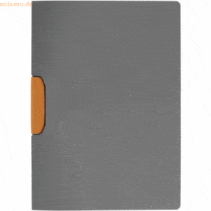 Durable Klemm-Mappe Duraswing Color PP 30 Blatt anthrazit mit oranger