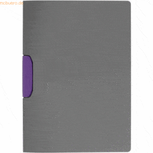 5 x Durable Klemm-Mappe Duraswing Color PP 30 Blatt anthrazit mit lila