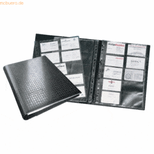 Durable Visitenkarten-Ringbuch Visifix centium A4 schwarz