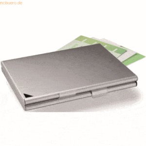 Durable Visitenkartenspender Business Card Box duo für 20 Karten metal