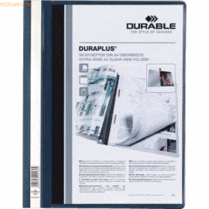 Durable Angebotshefter Duraplus A4 mit Sichttasche Folie dunkelblau