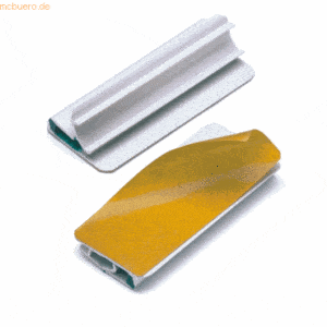 Durable Zettelhalter Varioclip für 1-20 Blatt 60x27x10mm weiß/grün 5 S