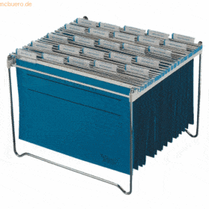 Durable Hängemappen-Rack Metall bis 40 Mappen metallic silber