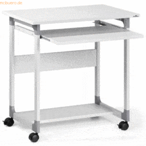 Durable PC Arbeitsstation System Computer Trolley 75FH grau