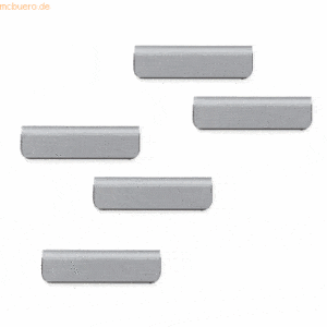 Durable Zettelhalter Durafix Clip selbstklebend 60x17mm silber VE=5 St