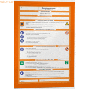 Durable Magnetrahmen Duraframe selbstklebend A4 orange VE=10 Stück