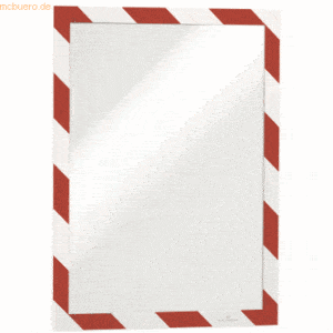 Durable Informationsrahmen Duraframe Security A4 VE=2 Stück weiß/rot