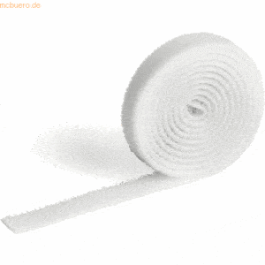 Durable Klettband-Kabelbinder Cavoline Grip 10 100x1 cm weiß