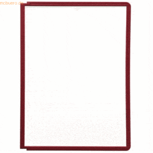 Durable Sichttafel Sherpa Panel A4 rot